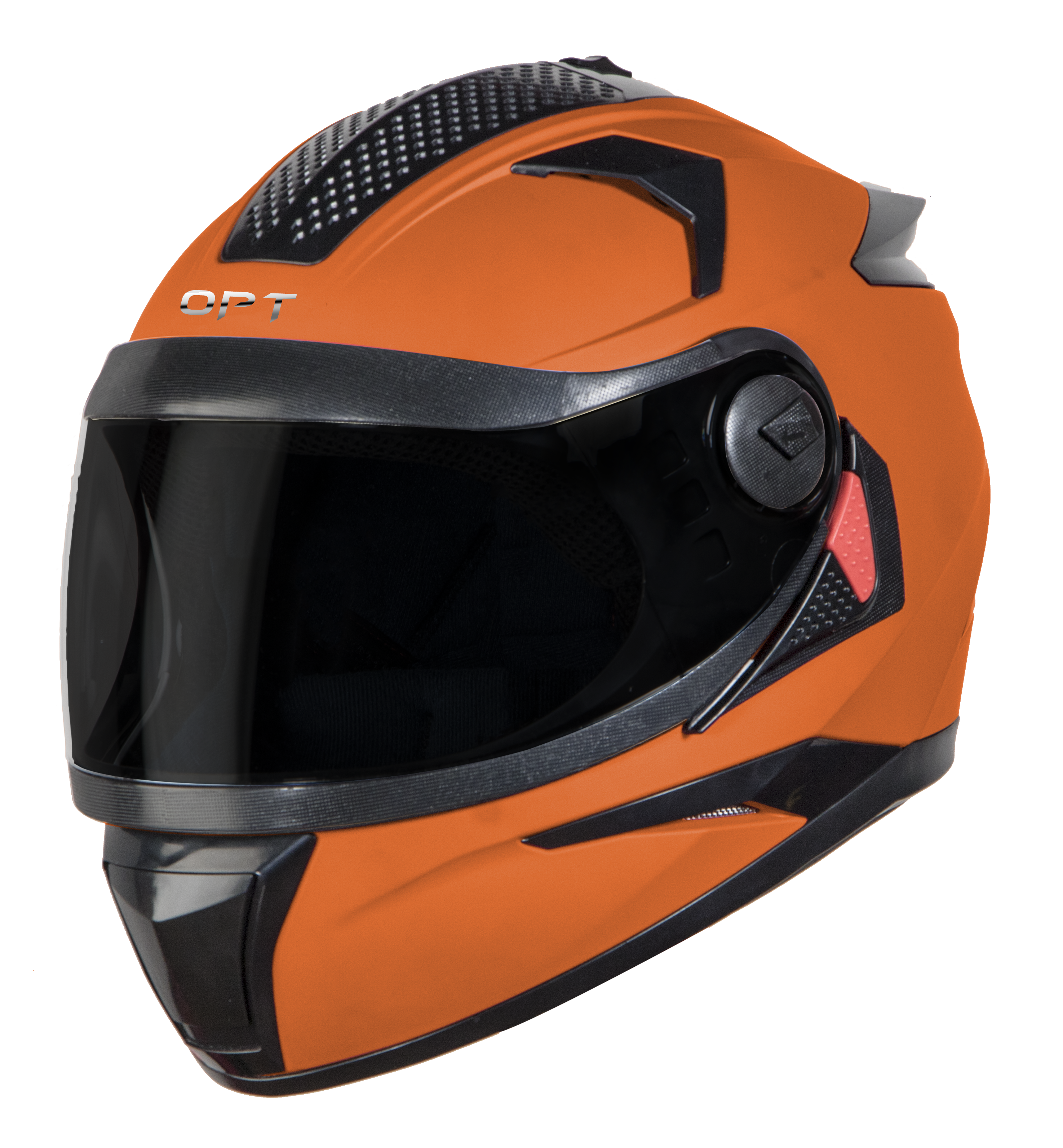 SBH-17 OPT GLOSSY FLUO ORANGE (WITH EXTRA FREE CABLE LOCK AND CLEAR VISOR)
